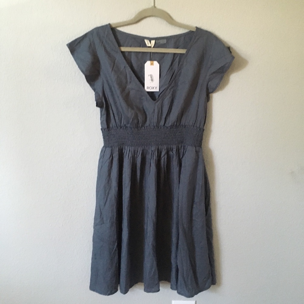 Roxy blue short dress NWT size L
